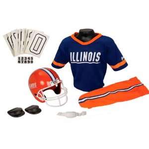   Illini Kids/Youth Football Helmet and Uniform Set