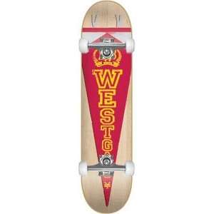 com Zoo York Westgate Pennant Complete Skateboard   8.0 w/Raw Trucks 