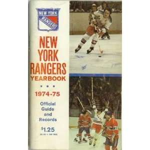   75 New York Rangers Official Year Book   NHL Books