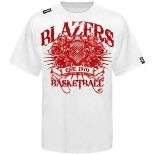    Portland Trail Blazers White Beastmaster T shirt