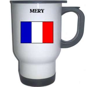  France   MERY White Stainless Steel Mug 