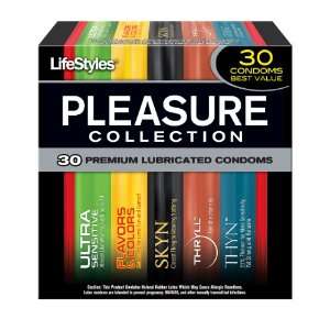  Lifestyles Pleasure Collection, 30 Condoms Health 