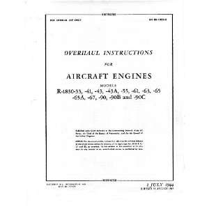  Pratt & Whitney R 1830  33  90 Aircraft Engine Overhaul 