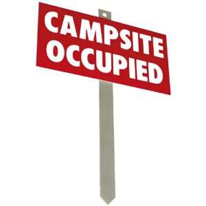  Campsite Occupied Sign