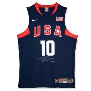  Kobe Bryant Signed Nike Blue USA Jersey 08 Gold UDA 