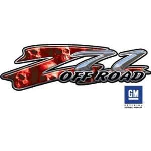  Chevy Z71 Skull Red Truck & SUV Offroad Decals Automotive