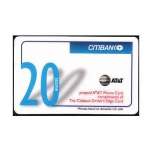  Collectible Phone Card 20m Citibank Drivers Edge Card 