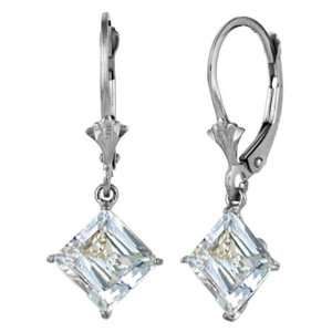  .925 Sterling Silver Leverback Earrings with Genuine 