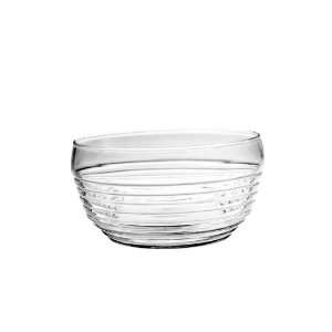  Glass Crystal Bowl with Ribbing on the Bottom