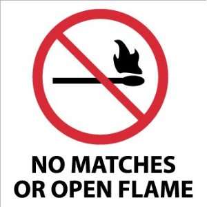  SIGNS NO MATCHES OPEN FLAME