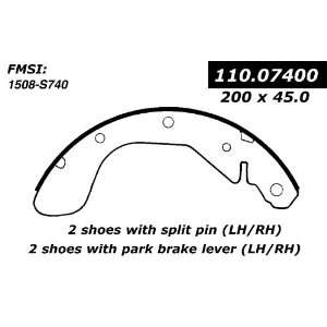  Centric Parts, 111.07400, Centric Brake Shoes Automotive