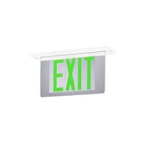  RXL14   Edge Lit Recessed Exit Sign   Emergency/Safety 