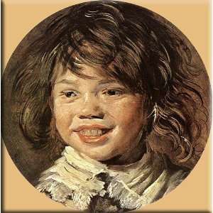  Laughing Child 30x30 Streched Canvas Art by Hals, Frans 