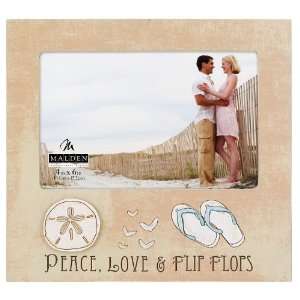   Love, Life, Flip Flops Picture Frame, 4 Inch by 6 Inch