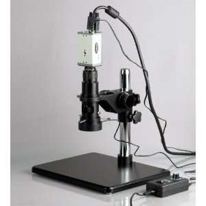 11X 80X Monocular Zoom Microscope + VGA Video Camera  
