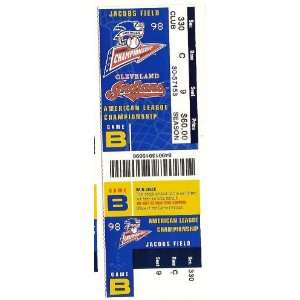    1998 ALCS Full Ticket Indians Yankees Game 4 