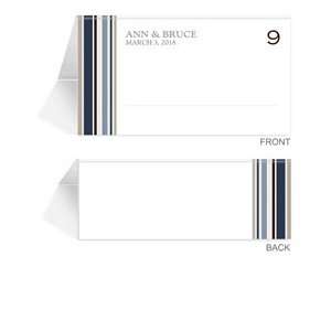  100 Personalized Place Cards   Cool Stripes Office 