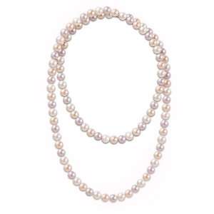One Hundred Good Wishes Pearl Necklace Featuring 100 Genuine Cultured 