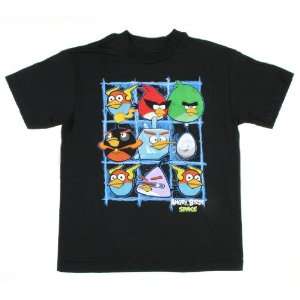  Angry Birds Space Character Grid Boys Shirt Size8 