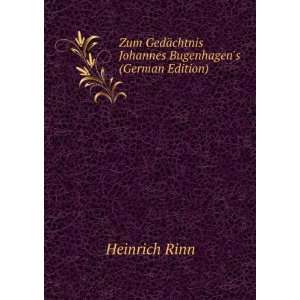  Zum GedÃ¤chtnis Johannes Bugenhagens (German Edition 