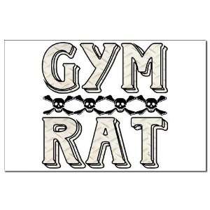  Gym Rat w/ Skulls Sports Mini Poster Print by  