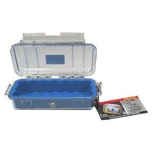  Dust Proof Stainless Steel Hardware 1030 Micro Case, Clear Top Blue