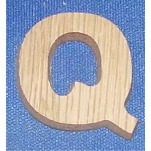  1 inch wood letter Q