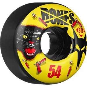  BONES STF BLACK CATS 54mm BLACK (Set Of 4) Sports 