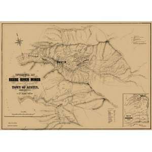  REESE RIVER MINES NEVADA (NV/AUSTIN) MAP 1863