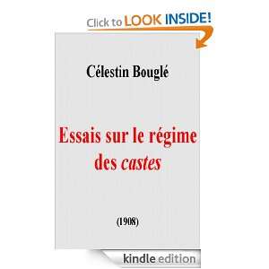 Essais sur le régime des castes Célestin Bouglé  