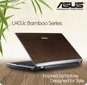   Store   ASUS U43JC X1 14 Inch Bamboo Laptop (10 Hours of Battery Life