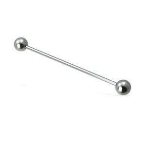  14G SURGICAL STAINLESS STEEL INDUSTRIAL BARBELL 5MM   1 1 