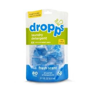 Dropps Laundry Pacs, Fresh Scent, 80 Load Pouch