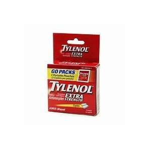  Tylenol Extra Strength Go Packs, Extra Strength 6 ea 