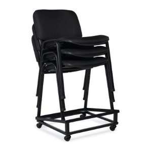  CommClad OTG11704 Armless Stacking Chair with Chrome Frame 