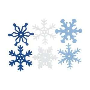  Creative Impressions Medium Felt Snowflakes 36/Pkg Winter 
