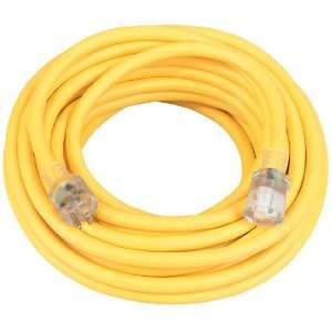   12/3 Wire Gauge SJEOW Agricultural Grade Extension Cord, Yellow, 100