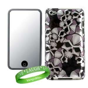  Premium Skull Design Hard Cover for iTouch 4 Snap on Case 