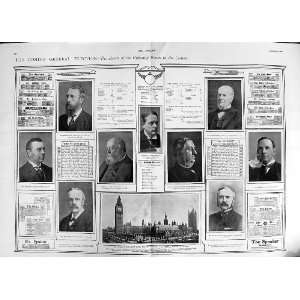  1900 PARLIAMENT CAMPBELL BANNERMAN GRANVILLE BALFOUR