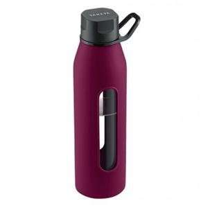    NEW Glass Water Bottle 20oz Purple   13008