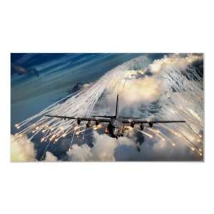  AC 130U Hercules Gunship Aircraft Posters