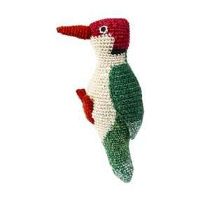  Anne Claire Petit Crocheted Woodpecker   Apple Green