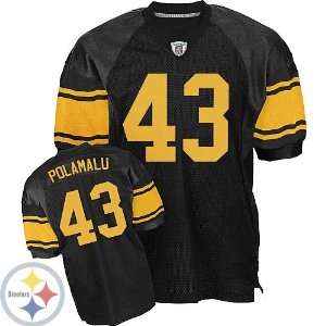  Pittsburgh Steelers #43 Troy Polamalu Jerseys Yellow 