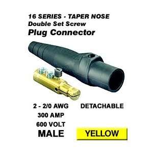 16D22 Y Male Plug, Contact and Insulator, Cam Type, Detachable, Double 