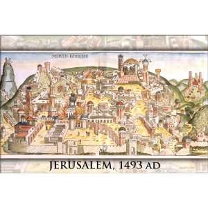  Jerusalem, c.1493, from Nuremberg Chronicles   24x36 