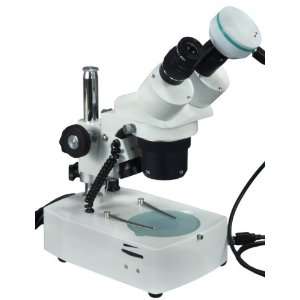 Binocular Stereo Microscope 5X 10X 15X 30X with 2.0 MP USB Camera 