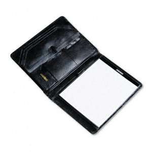   /Organizer Portfolio, Leather, Gusset File Storage/Pockets/Slots, BLK
