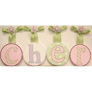  Chers Hand Painted Round Wall Letters