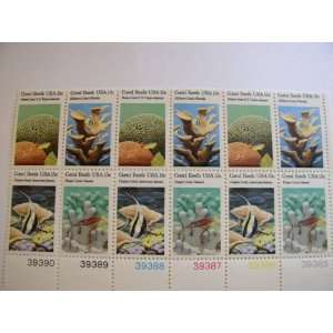   , Coral Reefs, S# 1827 30, PB of 12 15 Cent Stamps 