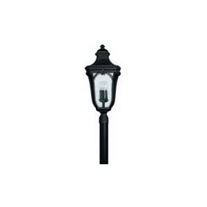 Hinkley 1311MB Trafalgar Collection Post, Museum Black Finish   Clear 